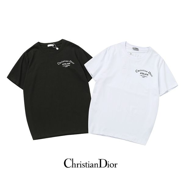 

2019 new fashion dior brand men t-shirt casual letter printing men short sleeves mens shirts, Black;brown