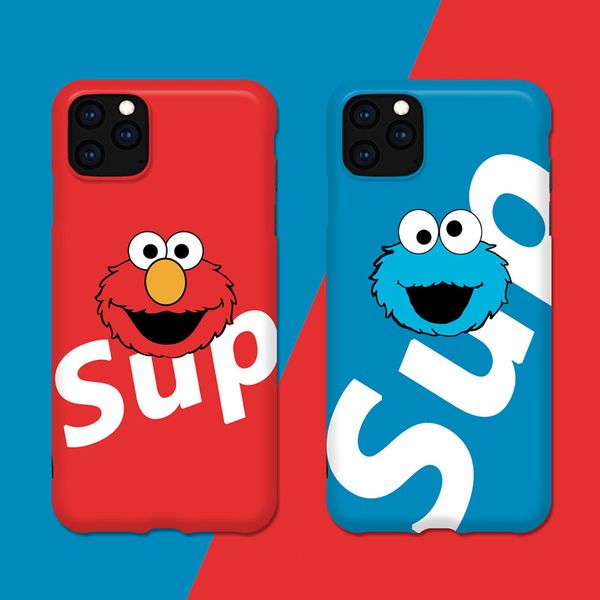 

for iphone 11 pro xs max xr phone case sesame street sup 6 7 8 x plus fashion brand soft cell phone cases