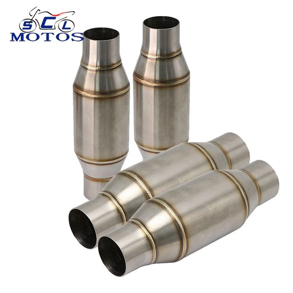 

sclmotos- 51mm motorcycle exhaust pipe muffler expansion chamber refit exhaust pipe back pressure core db killer