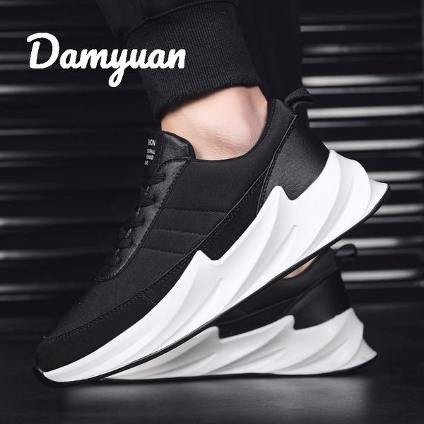 

damyuan 2019 new fashion classic shoes men shoes women flyweather comfortable breathabl non-leather casual lightweight, Black