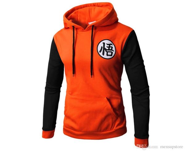 

men dragonball spring autumn hoodies cool hooded designer pullovers baseball sweatshirts, Black