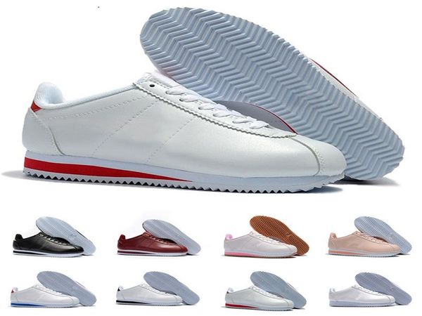 

with box new mens women athletic classic cortez nylon prm running sneaker adlut pink black red white blue lightweight sport run