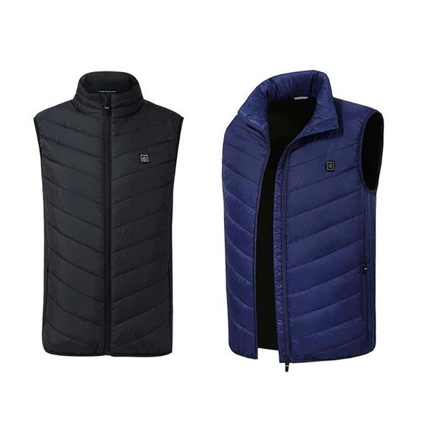 

winter hiking vests usb charging cycling men women electric heated vest