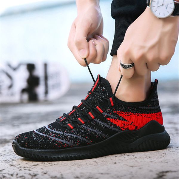 

men sneakers lightweight breathable zapatillas man casual shoes couple footwear zapatos hombre zapatillas deportiva new, Black