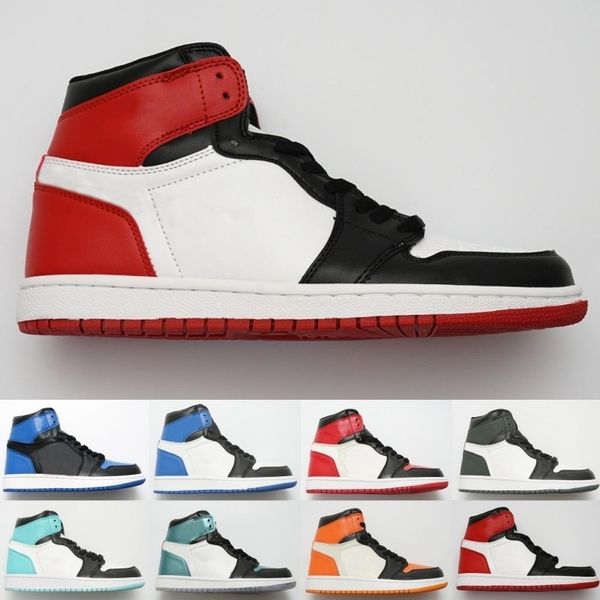 

qualitys классический суд фиолетовый сосновый зеленый mid og 1 топ-3 мужчины женщины баскетбольная обувь 1s запрещены разводят чикаго royal