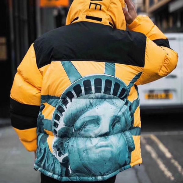 

19fw statue of liberty baltor down coat outwear parker coat fashion men and women thick designer down jackets hfwpyrf051, Black