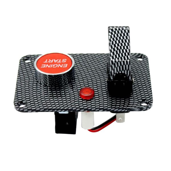 

car racing ignition switch panel engine start push button led with cover