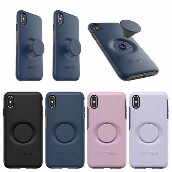 

symmetry pop stand case for iphone 11 11pro x xs max xr 8 plus 7 airbag bracket shockproof mobile phone back shell plastic tpu skin