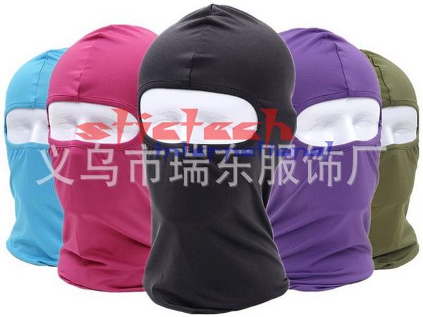 

by dhl or ems 100pcs outdoor sports balaclava mask windproof full face mask neck milk silk riding cycling cap masks sale