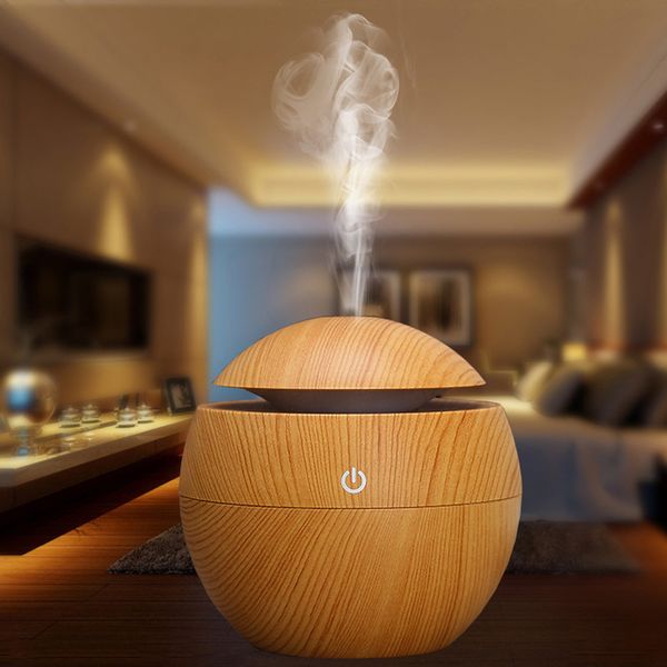 

eloole usb aroma humidifier wood grain essential oil diffuser ultrasonic car mist maker air purifier freshener for home&auto
