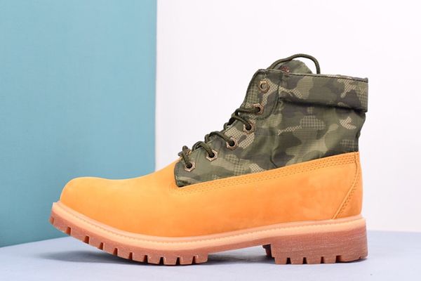 

new arrival 2019 winter boots womens mens mid boots street joint camo ankle boot combat work tactical military winter boots outdoor work, Black