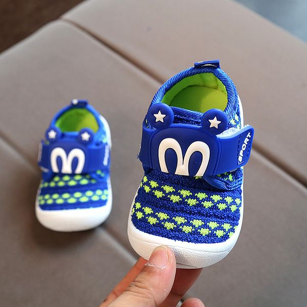 

shoes kids soft knitting breathable baby girls casual shoe flat round toe lovely cartoon first walkers toddler tenis infantil