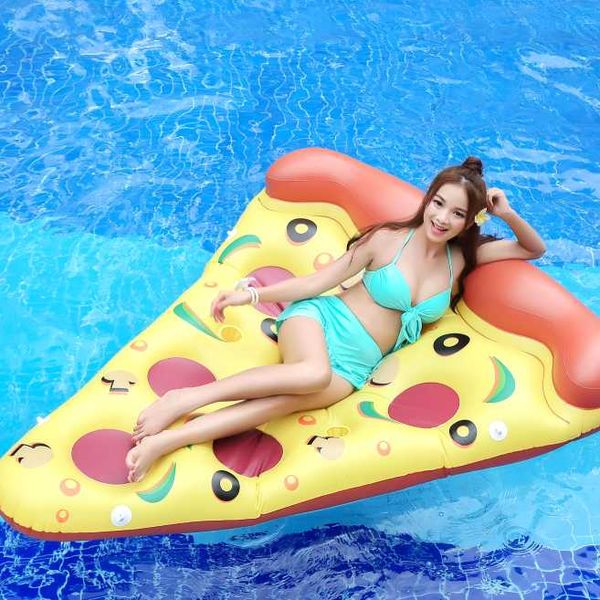 

inflatable pizza pool float outdoor swimming pool party giant pizza floating row pvc swimming ring water float for and kid