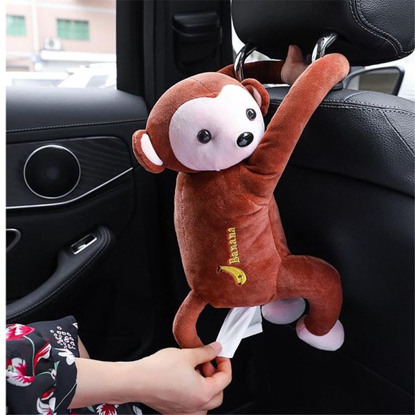 

car tissue box cute cartoon car styling tissue holder auto napkin paper container towel napkin papers storage holder hanging bag