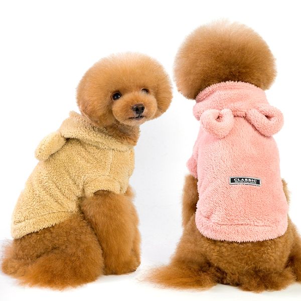 Acheter Cospaly Ours En Peluche Vêtements Pour Animaux Petit Vêtements Pour Chien Ours Oreilles Au Chaud Automne Et Hiver Veste à Capuche Vêtements
