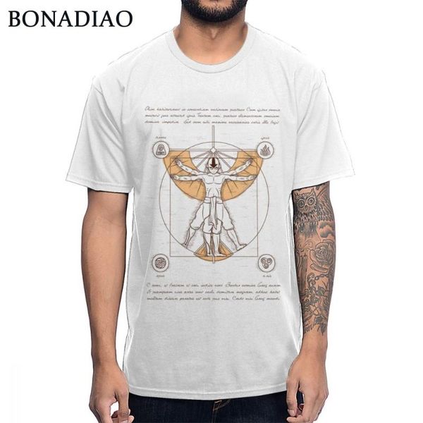 

last airbender avatar airnomad vitruvian aang t shirt 2020 new arrival t-shirt o-neck s-6xl plus size tee shirt, White;black