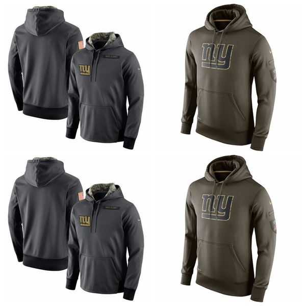 

men women youth new york giants nike salute to service player performance nfl hoodie - anthracite, Blue;black