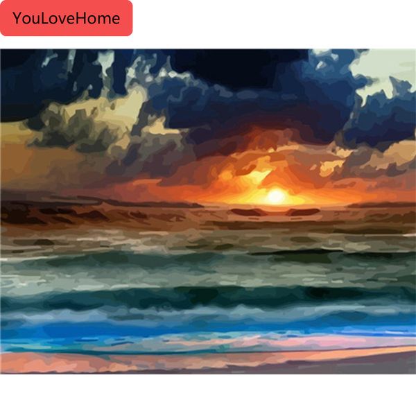 

paint by numbers for adults diy unframe landscape home decoration acrylic paint coloring by numbers kits sky wall art diy kits for adults