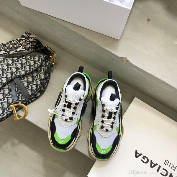 

triple s clear sole sneakers, r brand casual sneakers, stylish flat-bottomed comfort, size 35-45, with original box,jj