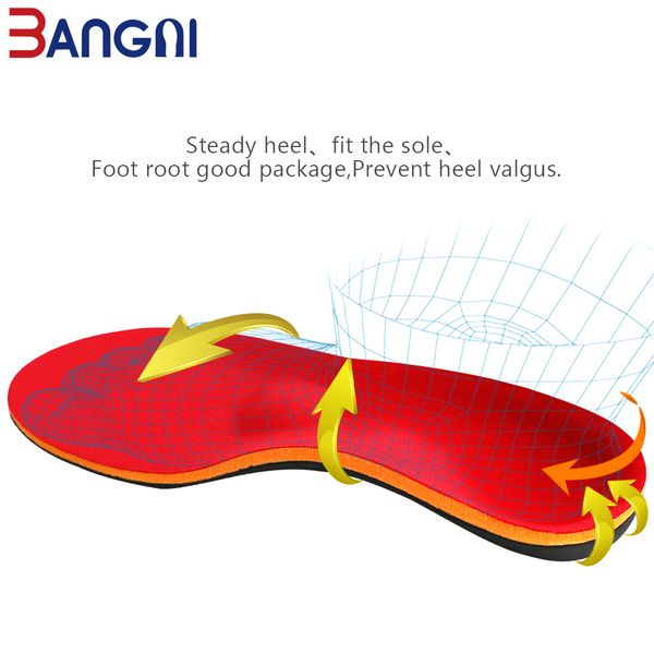 

3angni ortc shoe insoles arch support insert orthopedic moderate flat feet heel pain plantar fasciitis men woman shoes sole, White;pink