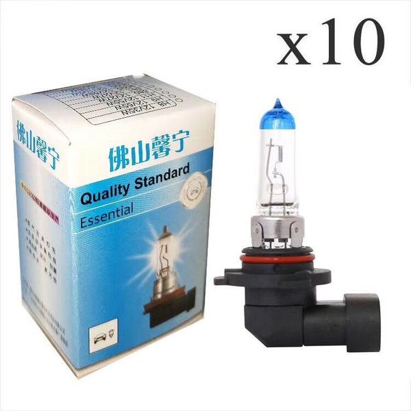 

10pcs hb3 9005 12v 65w 5000k xenon halogen blue light lamp super white naturally halogen lamps