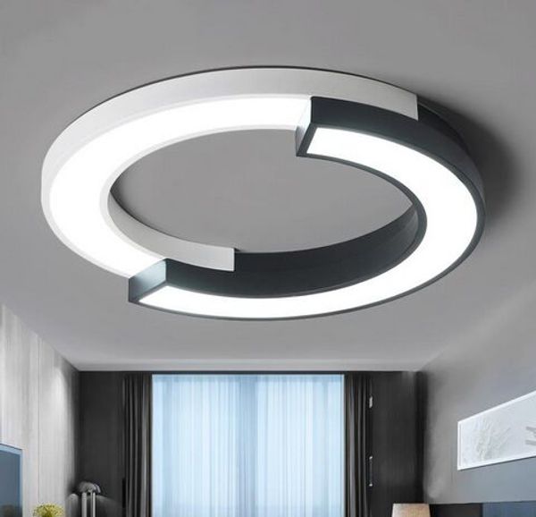 Plafoniere moderne a LED per soggiorno Apparecchi di illuminazione da incasso Lampada con telecomando Lampada rotonda da cucina MYY