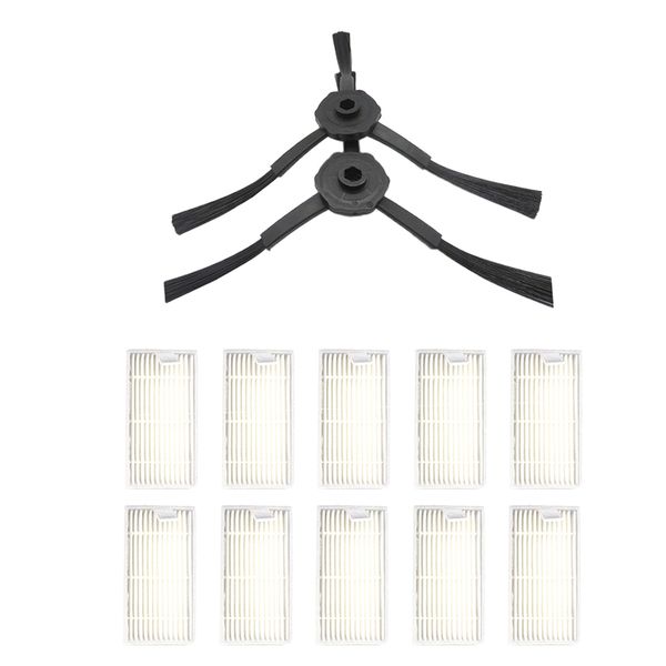 

12x accessory of adpirators replacement of cleaner with filter cotton side brush abs