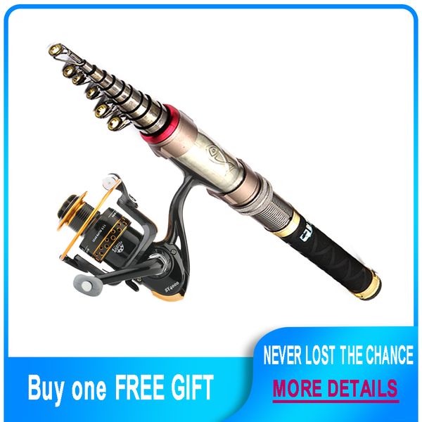 

carbon fiber fishing rod portable spinning fishing rod pole travel sea boat rock 1.5m 1.8m 2.1m 2.4m