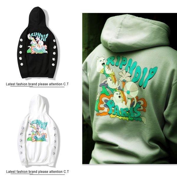 

с логотипом дизайнера мужчины балахон 2020 новый ватный дикий свитер частный заказ вышивка балахон классический спортивной моды балахон евро, White;black