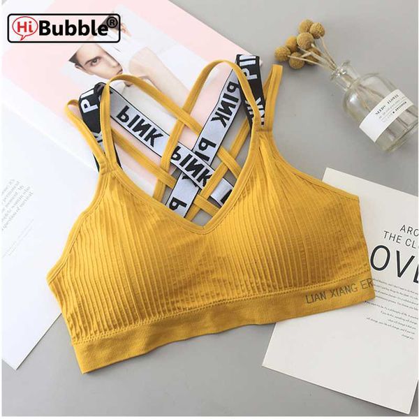 

pink sports bra cross back sport bra deportivo mujer solid fitness absorb sweat shockproof gym running fitness sport bh, White;black