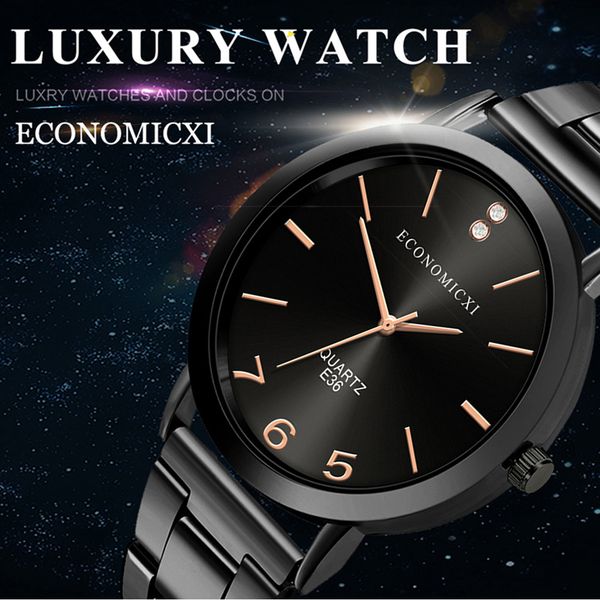 

2019 new watches men luxury stainless steel relogio masculino quartz analog wristwatches sport watch gifts reloj erkek kol saati, Slivery;brown