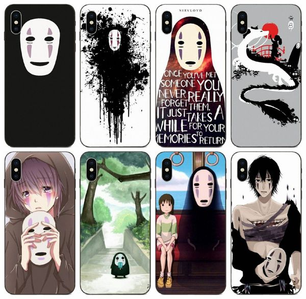 

tongtrade] spirited away no face case for iphone 8 7 6s 5s plus x xs 11 pro max galaxy a7 s10 s9 s8 honor 7x 8a 20s lg g7 thinq custom case