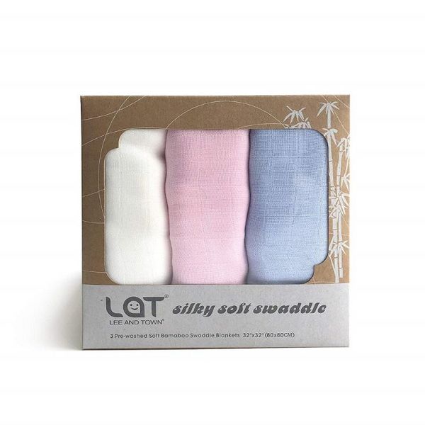

3pack pre-washed baby cloth diapers cotton muslin soft swaddle wrap infant nursing cover bath towel for newborns 80*80 cm