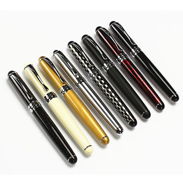 

stainless steel 0.5mm straight pen 1.0mm curved tip art fountain pen for school office student ink pens stationery writing tool