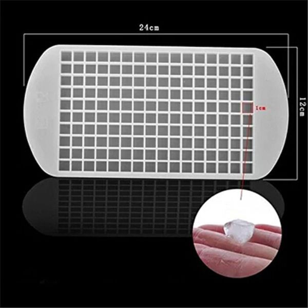 

160 grid small square food grade silicone tile ice grid crushed ice grid ice cube mold kitchen supplies