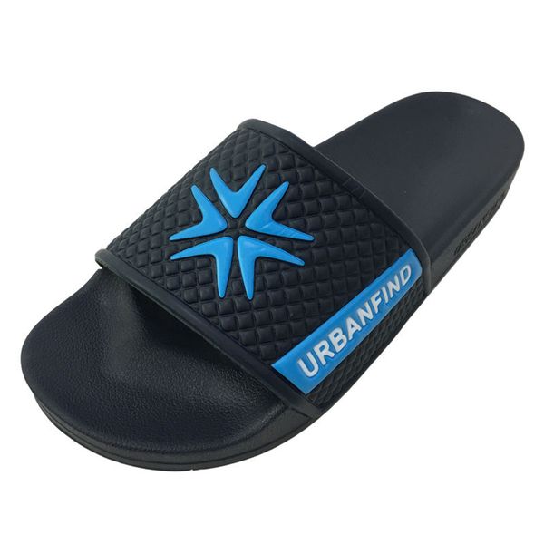 

new arrival indoor outside slides men fashion slippers size 41-46 original design man casual summer shoes flats, Black