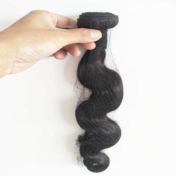 Estensioni dei capelli umani vergini dell'onda del corpo di marca Elibess Tessuto brasiliano 100 dei capelli umani Confezione da 100 g