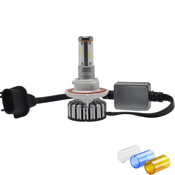 

diy три цвета 4 стороны csp автомобиля светодиодные фары h4 h7 led 3000 к 6000 к 8000 к h11 9005 светодиодные лампы авто противотуманные фар