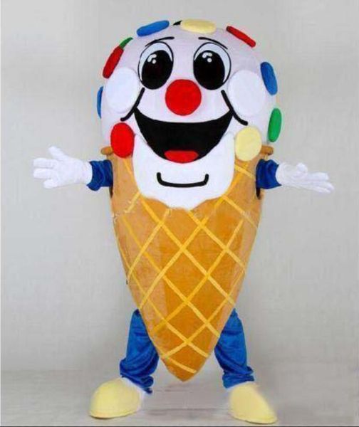 Costume da mascotte gelato personalizzato professionale Costume da gelato marino da uomo Vestiti di carattere Vestito operato da festa di Halloween di Natale