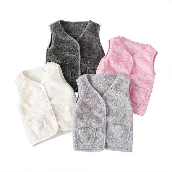 

children girls faux fur vest autumn & winter fashion thick warm colorful waistcoat kids outerwear baby girl christmas clothes, Blue
