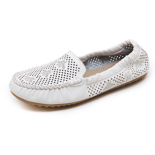 

women loafers driving casual flats egged rolls peas shoes 2019 new sewing holes pu womens shoes flats y, Black