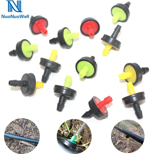 

nuonuowell 30pcs steady flow regulator 10l/20l/30l per hour flow pressure compensating dripper emitter shunt irrigation on line