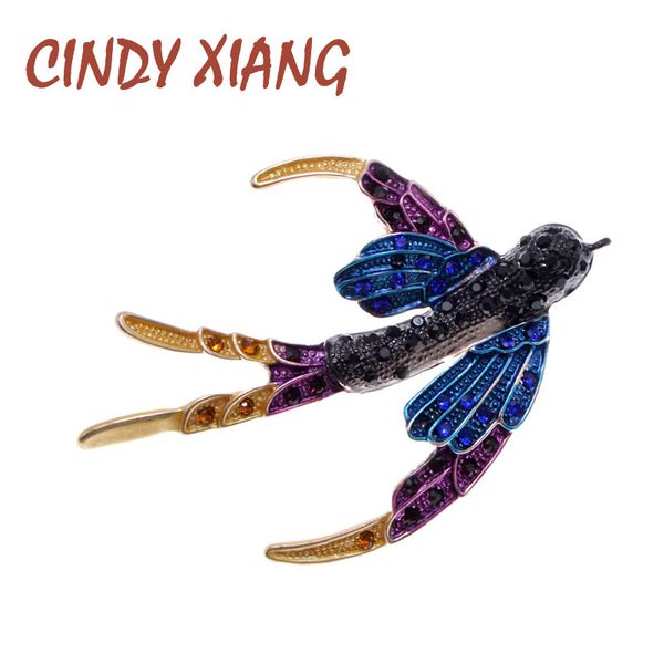

cindy xiang new arrival colorful swallow brooches for women fashion animal pin bird brooch new design wedding accessories gift