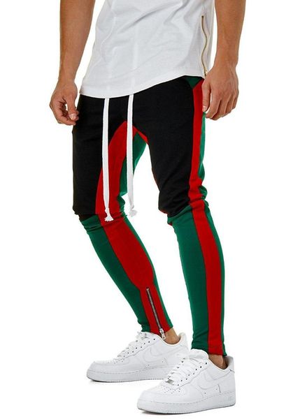 

men's leisure sports fitness trousers coloured sports trousers for men, Black