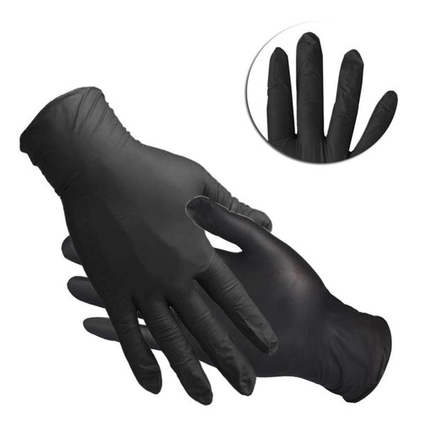 

100 шт высокое качество татуировки боди-арт черные одноразовые татуировки латексные перчатки доступный размер аксессуары