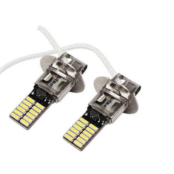 

12v 8000k car automotive led high power fog light with lens highlight h3 h1 h3-5630-10sm light led fog bulb 5w 2pcs