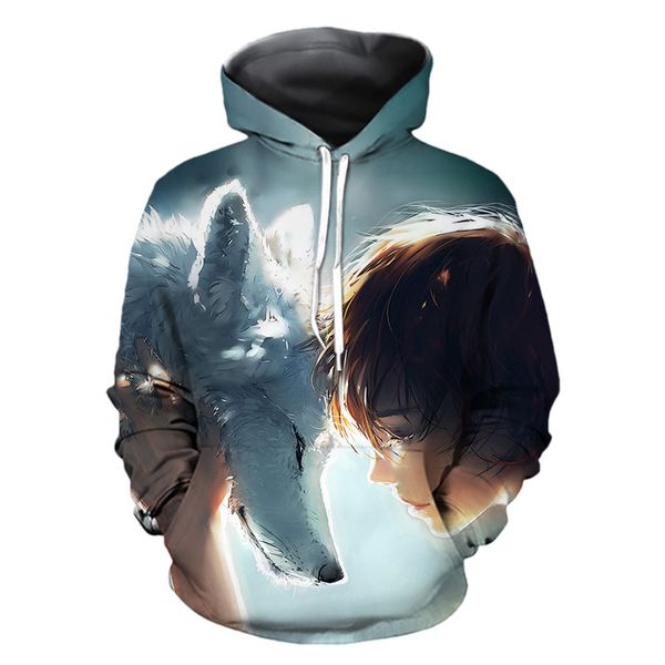 

2020 fashion 3d print hoodies sweatshirt casual pullover autumn winter streetwear outdoor wear women men hoodies 21102, Blue;black