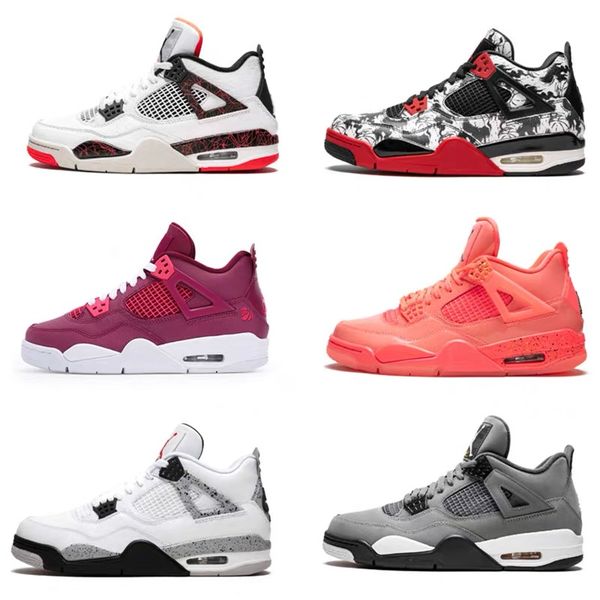 

super quality air jordan 4 basketball shoes michael jordan aj4 sneakers men women size 36-46, Black