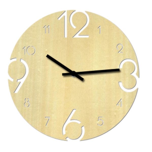

living room bedroom wall hanging creative wall clock european wooden watch modern design home decoration