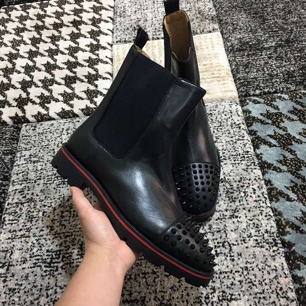 men red bottoms boots